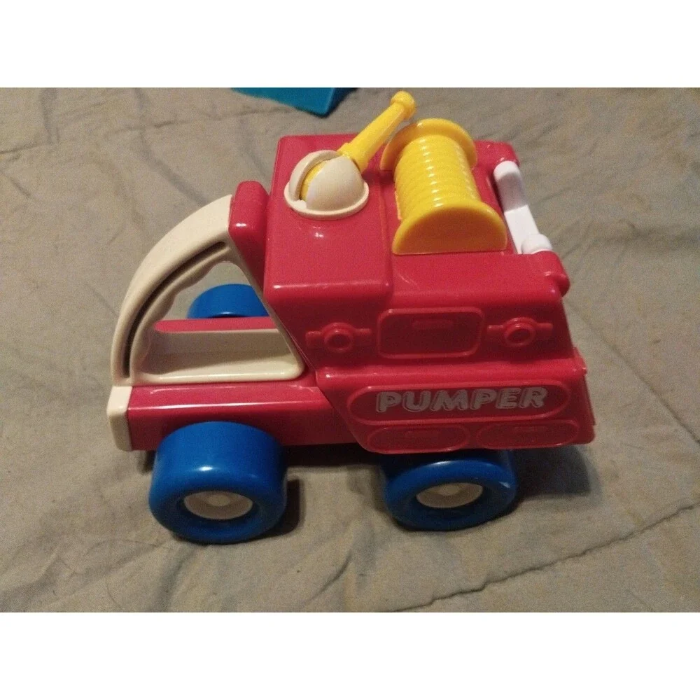 My First Buddy - Buddy L Toy Lot 1980s Scooper, Pumper, Police Patrol, 3 Buddies